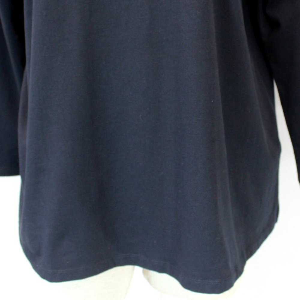 Catherines Plus Christmas Black "Joy" Long Sleeve Tee Top Tunic 1X , 18/20W - Picture 4 of 7